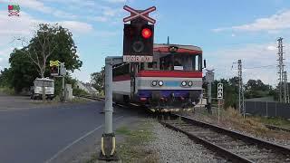 Železniční přejezd ŽalhosticeVelké Žernoseky P3389 - 9.8.2022  Czech railroad crossing