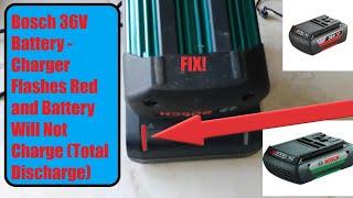 Bosch 36v Batttery Rotak Mower Drill Chainsaw Battery Wont Charge Fix