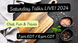 Saturday Talks LIVE #trivia