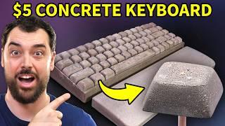 DIY Keyboard Using $5 Worth of Concrete and 100 hrs