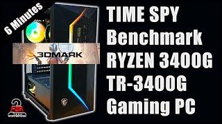 AMD Ryzen 3400G  3DMARK Time Spy Benchmark  Performance test  TR-3400 Gaming PC