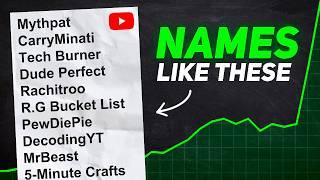 How to Pick BEST Name for YouTube Channel - 6 WAYS 