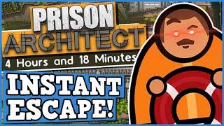 INSTANT PRISON ESCAPE CHALLENGE - PRISON ARCHITECT is a perfectly balanced game with no exploits ?