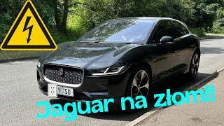 Jaguar I-PACE na złom? Elektryczne auto zepsute Laweta UK.