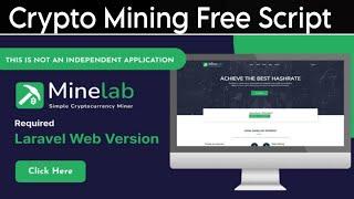 Create Complete Crypto Mining Website with Mine Lab php script  Codecanyon Script