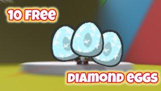 10 Free Diamond Eggs  Bee Swarm Simulator