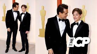 Colin Farrell and son Henry wear matching suits to Oscar Ceremony