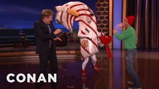 Minty The Candy Cane Is Back  CONAN on TBS