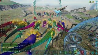 WE DESTROYED A MEGATRIBE IN ARK FOR 5 HOURS