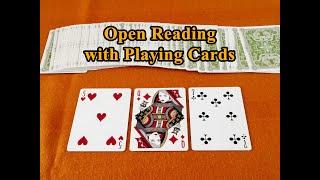 CARTOMANCY OPEN READING WITH POKER CARDS