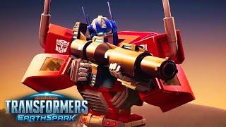 Optimus Prime Takes Aim  Transformers EarthSpark  Animation  Transformers Official
