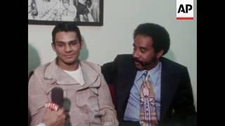 Interview with Roberto Duran after winning the world lightweight championship