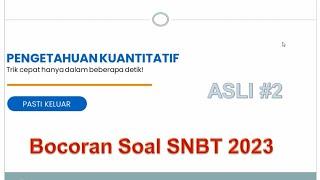 BOCORAN SOAL TPS UTBK SNBT 2023 PASTI KELUAR