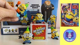 DESPICABLE ME 4 NEW MINIONS SURPRISE TOYS UNBOXING & KIDS READ ALOUD