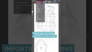 2449 Importing a Pattern - Digital Pattern Making in Ai #patternmaking #fashiondesign