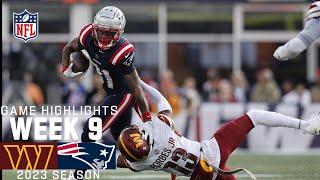 Washington Commanders vs. New England Patriots  2023 Week 9 Game Highlights