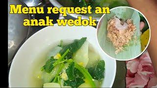 MENU RRQUEST AN ANAK WEDOK botok urang + sayur menir behh cuocok poll