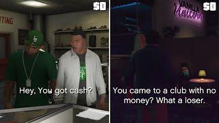 What Happens If You Have No Money in GTA 5 ? Story Missions Side Missions Activities Possibility