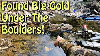 Tons of Big Gold Under The Boulders