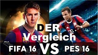 FIFA 16 vs PES 2016 DER VERGLEICH KritikFaktenFeatures deutschgerman