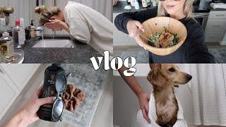 vlog family dinner pool day yummiest 15min summer salad & lots of zeus sorry not sorry