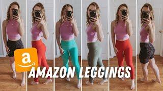 AMAZON LEGGINGS TRY ON HAUL  affordable leggings review