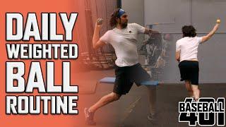 Trevor Bauers Daily Weighted Ball Routine And Drill Breakdown  Baseball 401