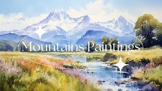 Mountain Art Screensaver for Your TV — Mountain Painting Screensaver with Soothing Music