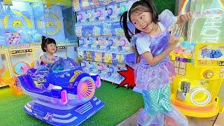 Main Mobil Kejar Putri Duyung dan Permainan Playground Bentuk Kapal Besar