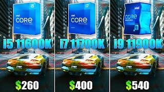 i5 11600K vs i7 11700K vs i9 11900K - Test in 8 Games