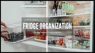 Rental Friendly Refrigeration Organization  DIY Labels with Cricut