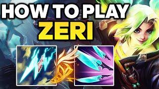 How to Play Zeri ADC - Zeri Gameplay Guide  Best Zeri Build & Runes