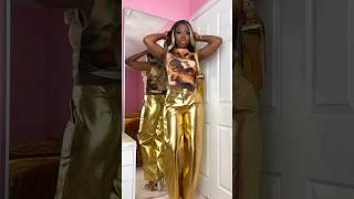 $40 Outfit Idea Gold Night Out Outfit 