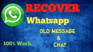 How To Restore WhatsApp Message on Android  Restore Whatsapp Deleted Message & Chat history