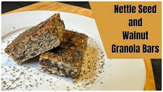 Nettle Seed and Walnut Granola BarEnergy Bar Vegan Recipe