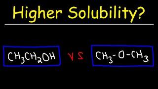 Solubility of Organic Compounds