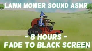 Lawn Mower Sounds for Sleep BLACK SCREEN 8 HOURS  Mowing The Lawn for Relaxing Sleep