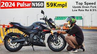 2024 Bajaj Pulsar N160 Detailed Review  New Features Mileage Top Speed Low Emi Finance