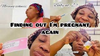 Live pregnancy test  Finding Out I’m Pregnant Again   Morning sickness #pregnancyjourney