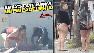 The story of life in Philadelphia today - This is how Emilys body changed while on the streets