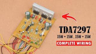 TDA7297 Amplifier Board Full Wiring & Review in Hindi  TDA7297 IC Circuit Diagram