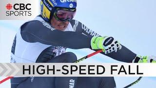 French Skier Crashes Breaks Legs in World Cup Downhill  WARNING Graphic content  CBC Sports