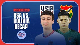 Pulisic & Balogun secure USMNT win over Bolivia  Copa America Reaction  Call It What You Want