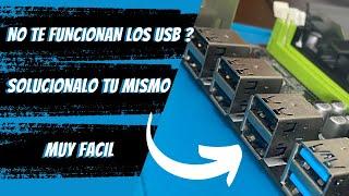  No me funcionan los usb del ordenador Reparación de placa base de PC 