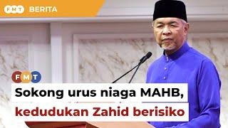 Pertahan urus niaga MAHB Zahid berisiko disingkir Umno kata penganalisis