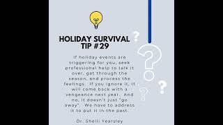 Holiday survival tip #29 #dr #mentalhealth  #family  #youtubeshorts