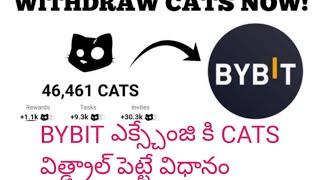 CATS withdrawl process to BYBIT exchange in Telugu....