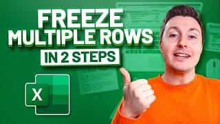 HOW TO FREEZE MULTIPLE ROWS AND COLUMNS EASY 2-STEP METHOD