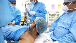 Man going under General Anesthesia