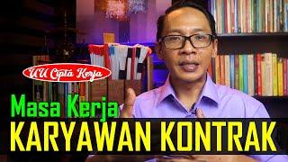 UU CIPTA KERJA Masa Kerja Karyawan Kontrak PKWT Berapa Kali Perpanjangan? #ciptakerja #PKWT